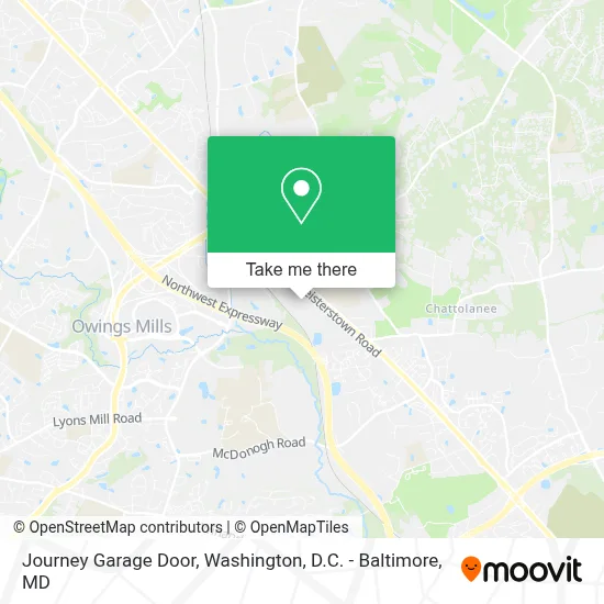 Journey Garage Door map