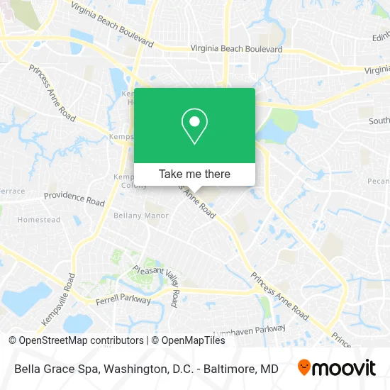 Bella Grace Spa map