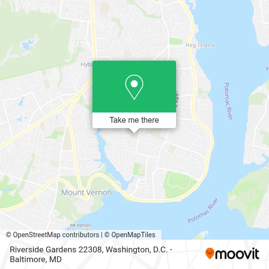 Riverside Gardens 22308 map
