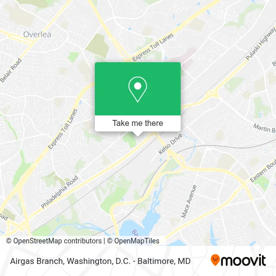 Airgas Branch map