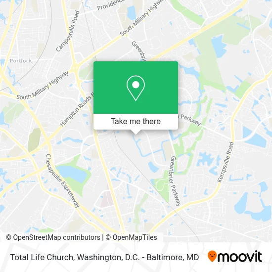 Total Life Church map