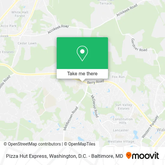 Pizza Hut Express map