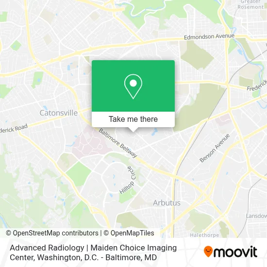 Advanced Radiology | Maiden Choice Imaging Center map
