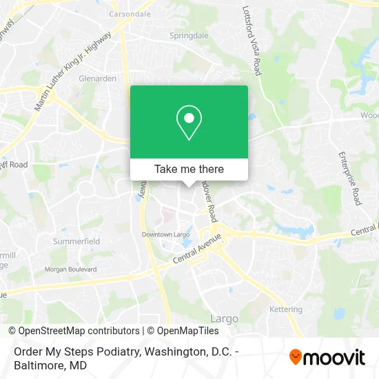 Order My Steps Podiatry map