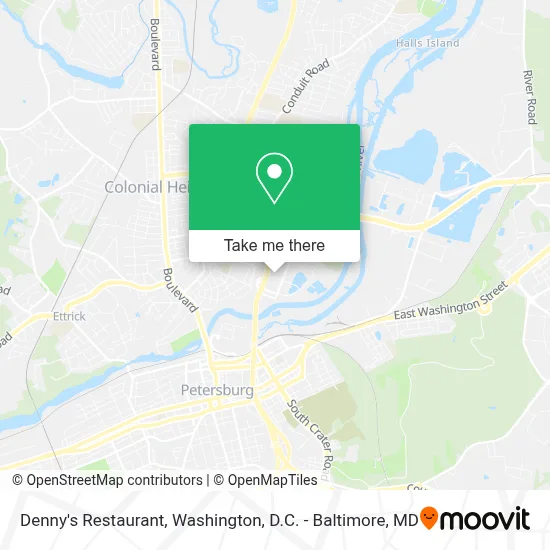 Denny's Restaurant map