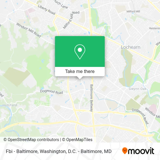 Fbi - Baltimore map