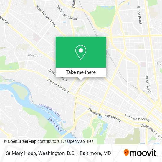 St Mary Hosp map