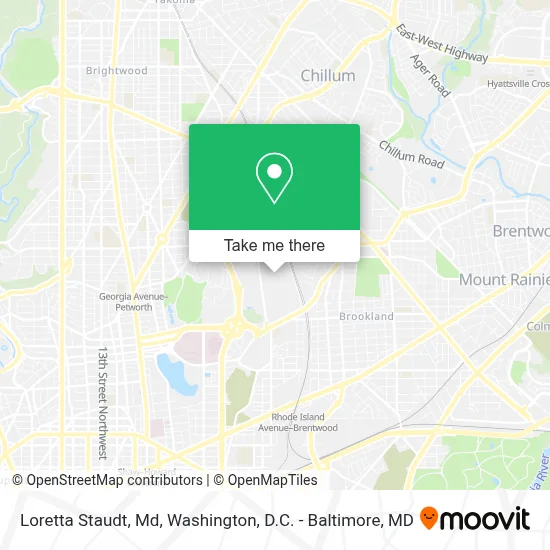 Loretta Staudt, Md map