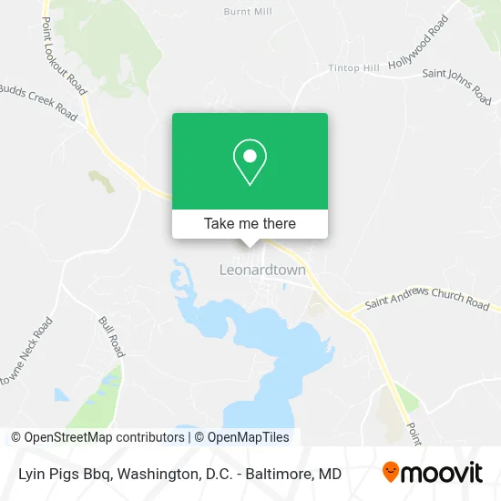 Lyin Pigs Bbq map