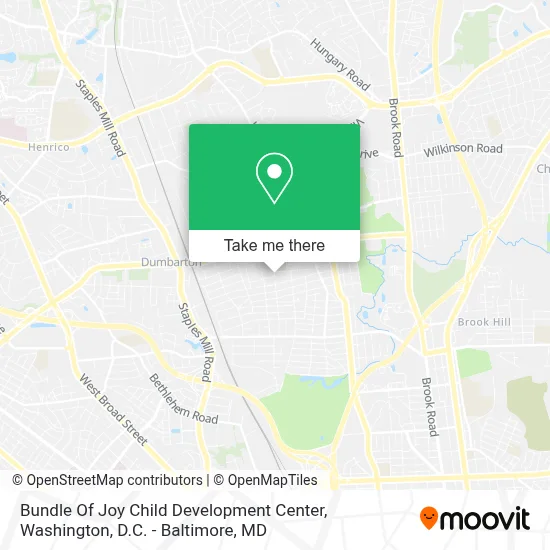 Bundle Of Joy Child Development Center map