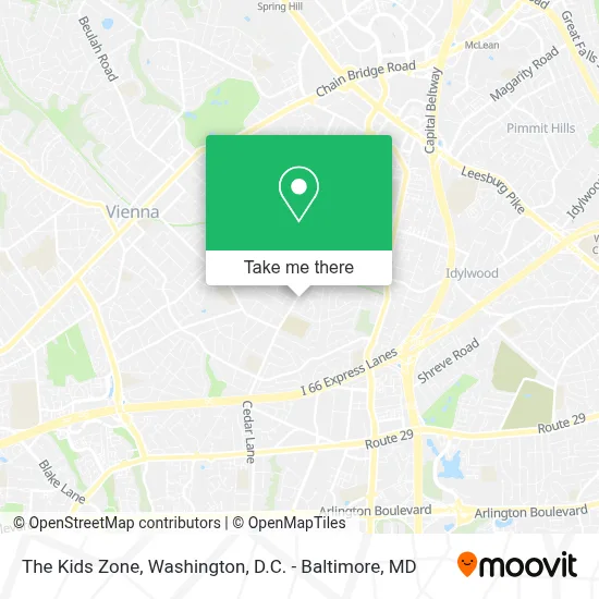 The Kids Zone map