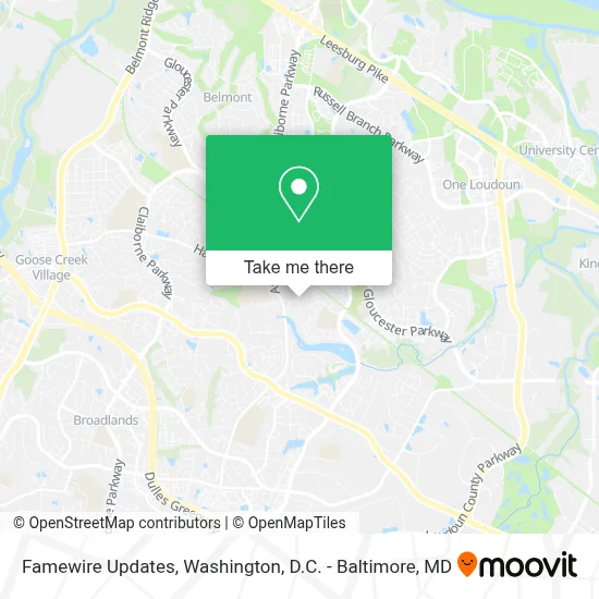 Famewire Updates map