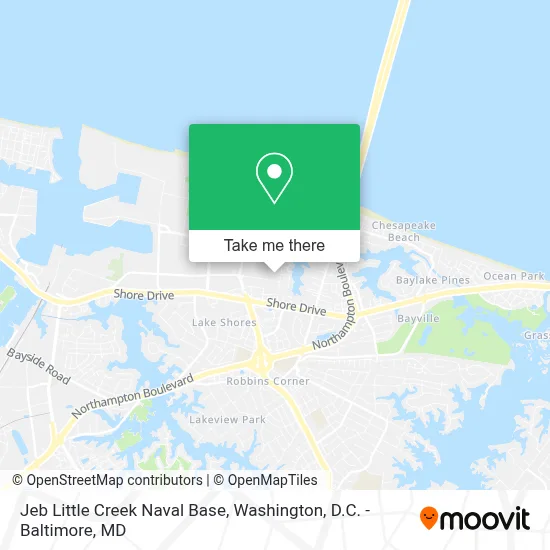 Jeb Little Creek Naval Base map