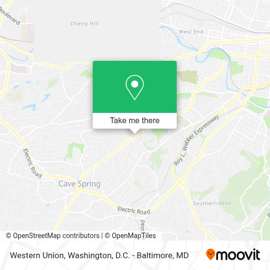 Western Union map