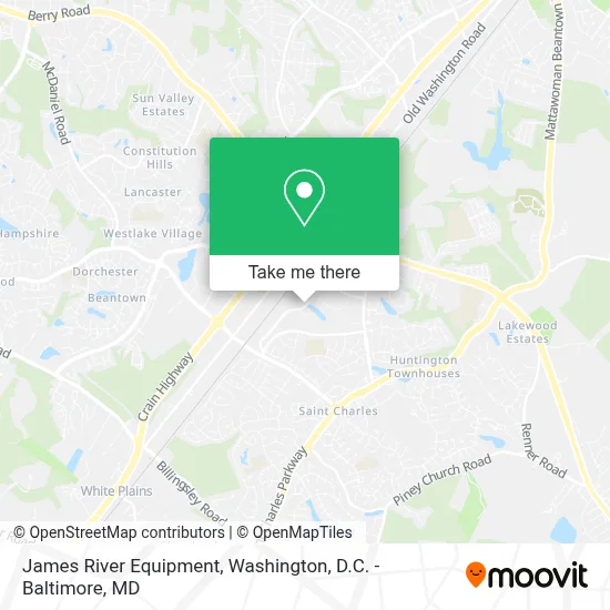 James River Equipment map