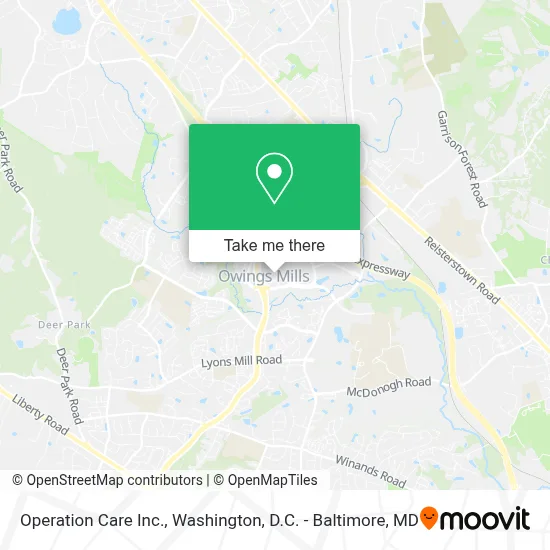 Operation Care Inc. map
