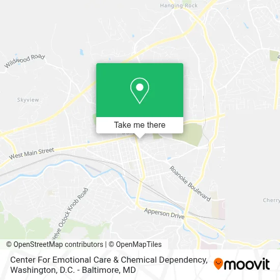 Center For Emotional Care & Chemical Dependency map