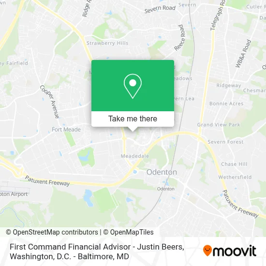 First Command Financial Advisor - Justin Beers map