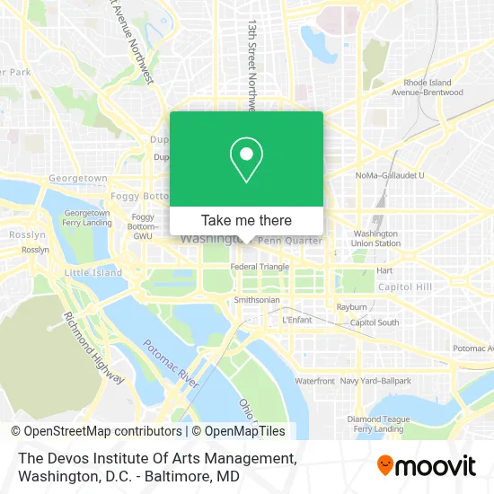 The Devos Institute Of Arts Management map