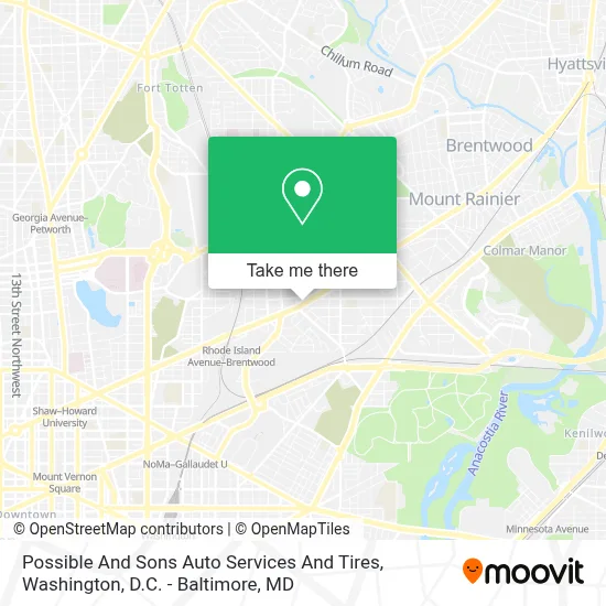 Possible And Sons Auto Services And Tires map