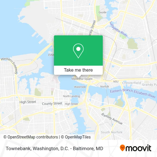 Townebank map