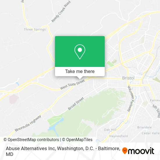 Abuse Alternatives Inc map