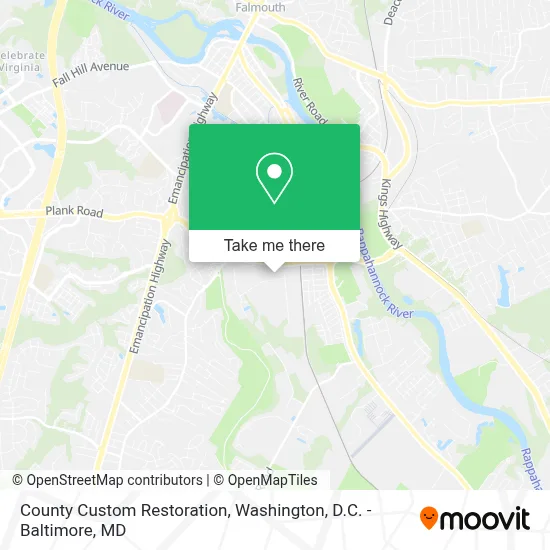 County Custom Restoration map