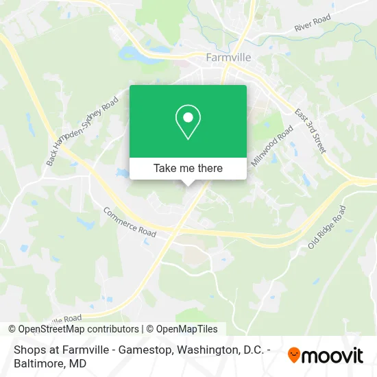 Shops at Farmville - Gamestop map