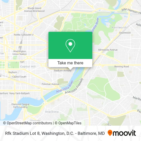 Rfk Stadium Lot 8 map
