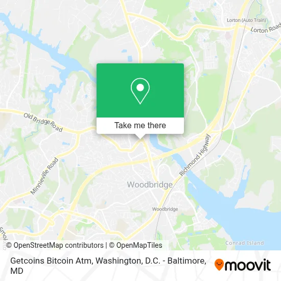 Getcoins Bitcoin Atm map