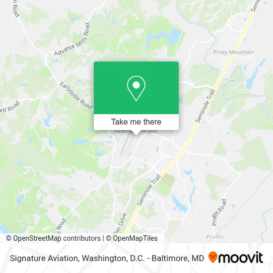 Signature Aviation map