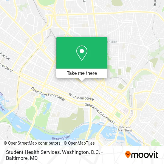 Student Health Services map