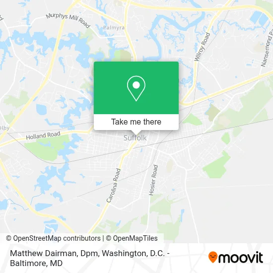 Matthew Dairman, Dpm map