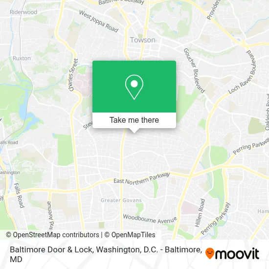 Baltimore Door & Lock map