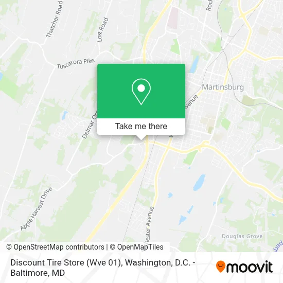Discount Tire Store (Wve 01) map