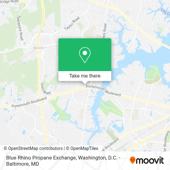 Blue Rhino Propane Exchange map