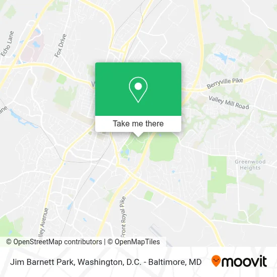 Jim Barnett Park map