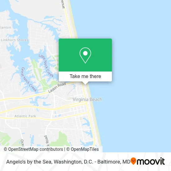Angelo's by the Sea map