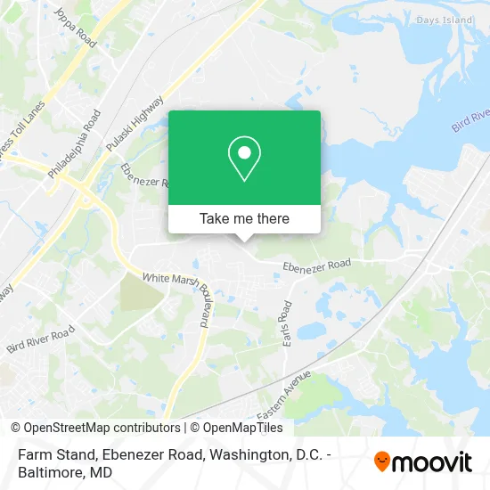 Farm Stand, Ebenezer Road map