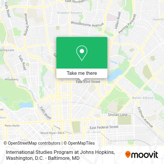 International Studies Program at Johns Hopkins map