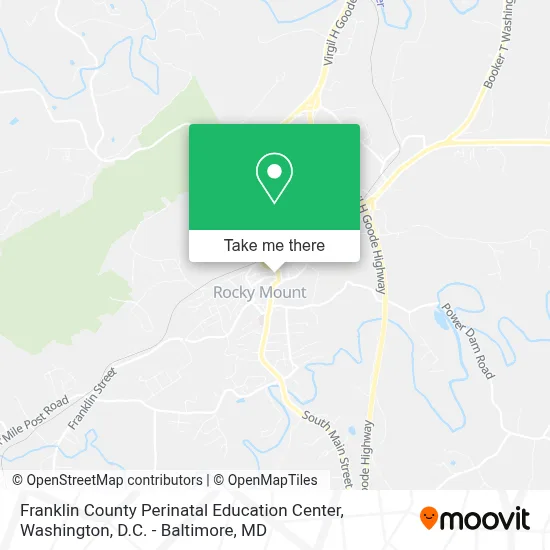 Franklin County Perinatal Education Center map