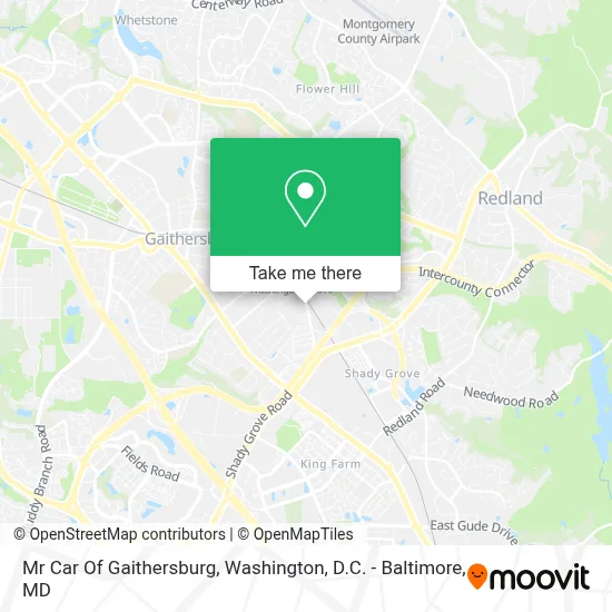 Mr Car Of Gaithersburg map