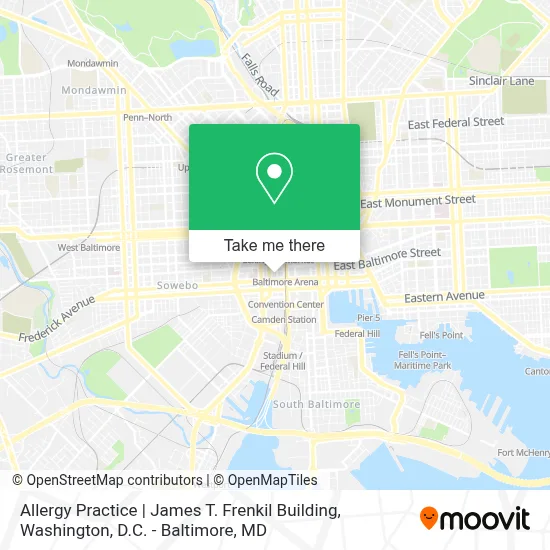 Allergy Practice | James T. Frenkil Building map