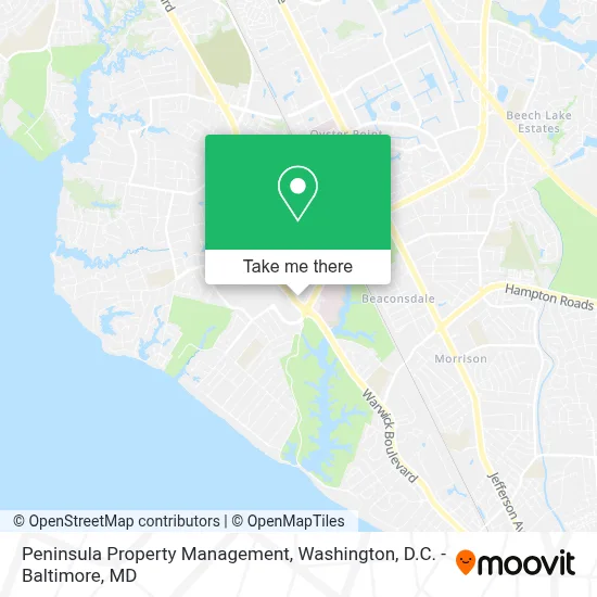 Peninsula Property Management map