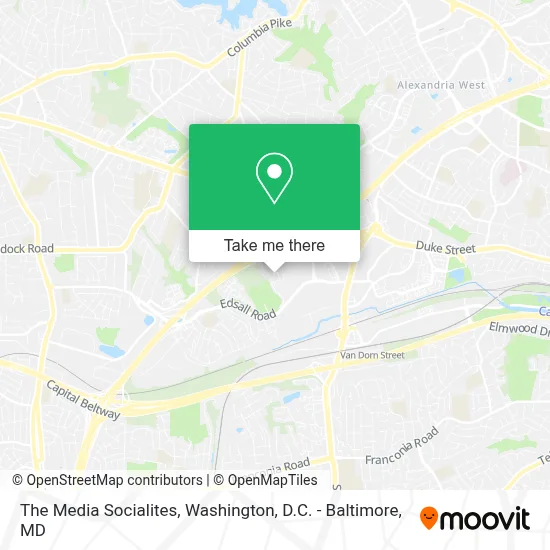 The Media Socialites map
