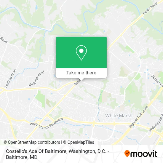 Costello's Ace Of Baltimore map