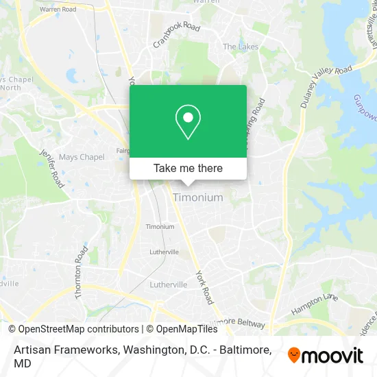 Artisan Frameworks map