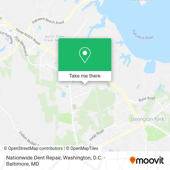 Nationwide Dent Repair map