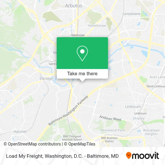 Load My Freight map