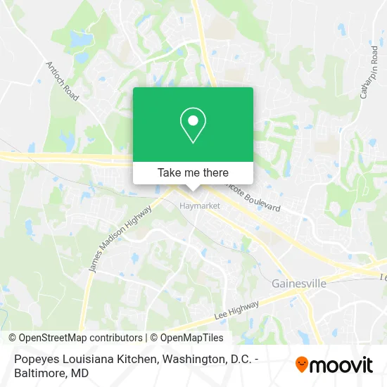 Popeyes Louisiana Kitchen map